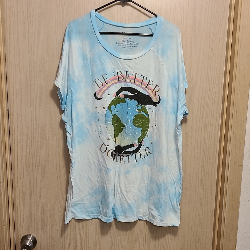 Torrid Light Blue Classic Fit Tee